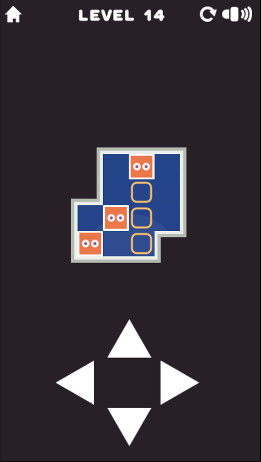 Sliding Blocks Game Level With Three Blocks Screenshot.