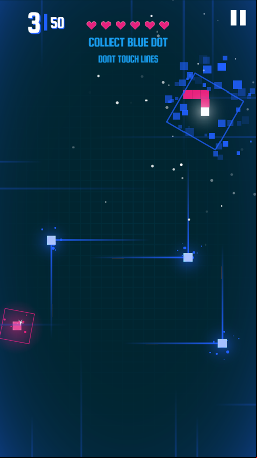 Snake 3000 Game Level Progress Screenshot.