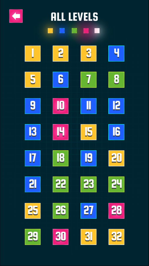 Snake 3000 Game Level Select Screenshot.