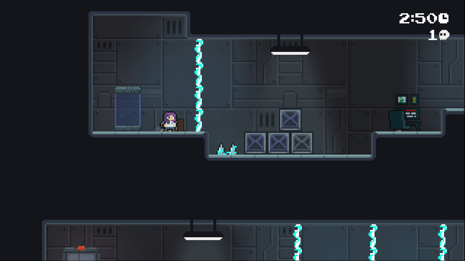 Space Survival Game Electrical Pulse Screenshot.
