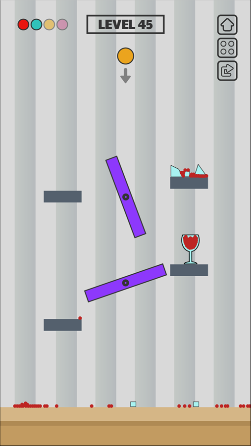 Spill Wine Gameplay Screenshot.