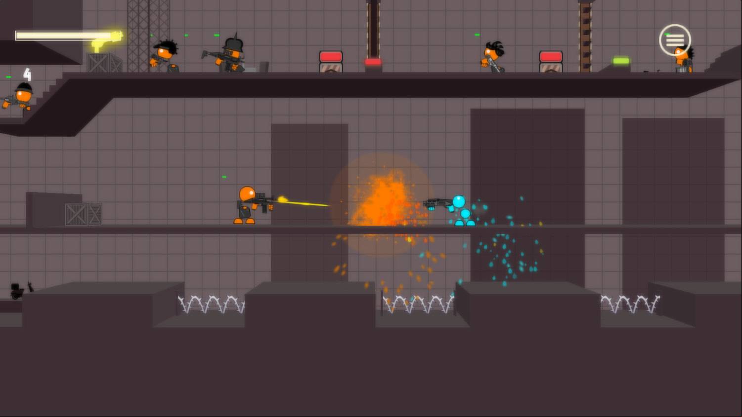 Stick Hit 3D Game Final Level Screenshot.