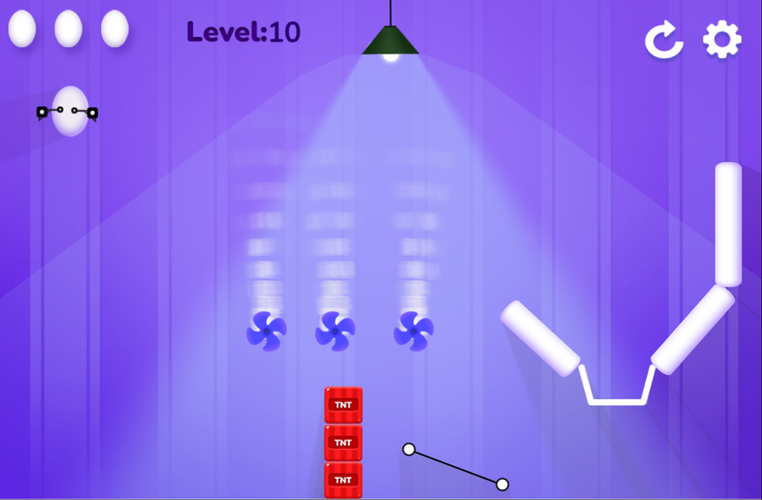 Super Bouncy Egg Game Level Progress Screenshot.