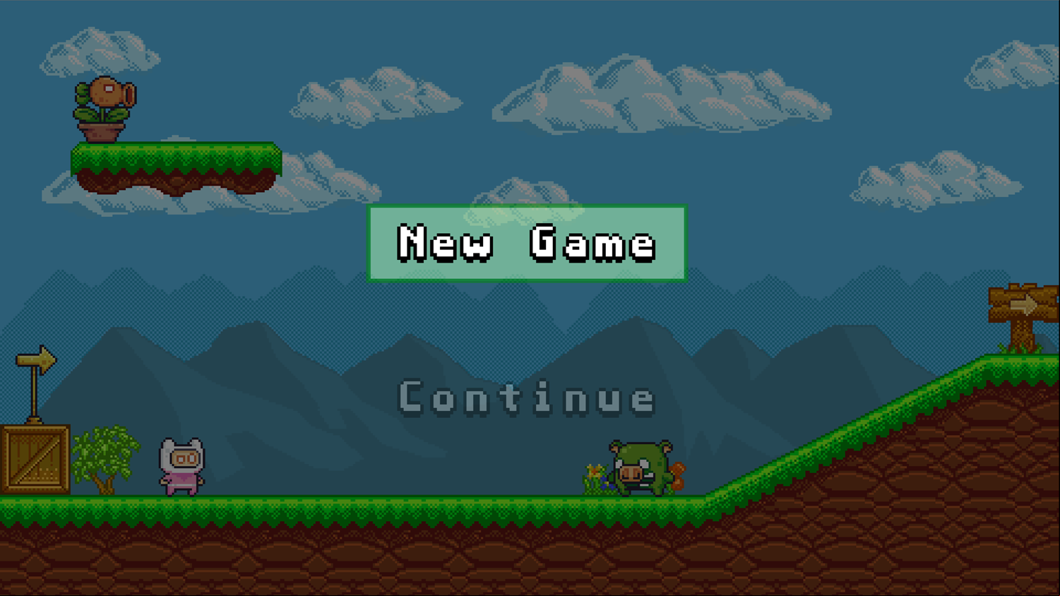 Super Pix Game Welcome Screen Screenshot.