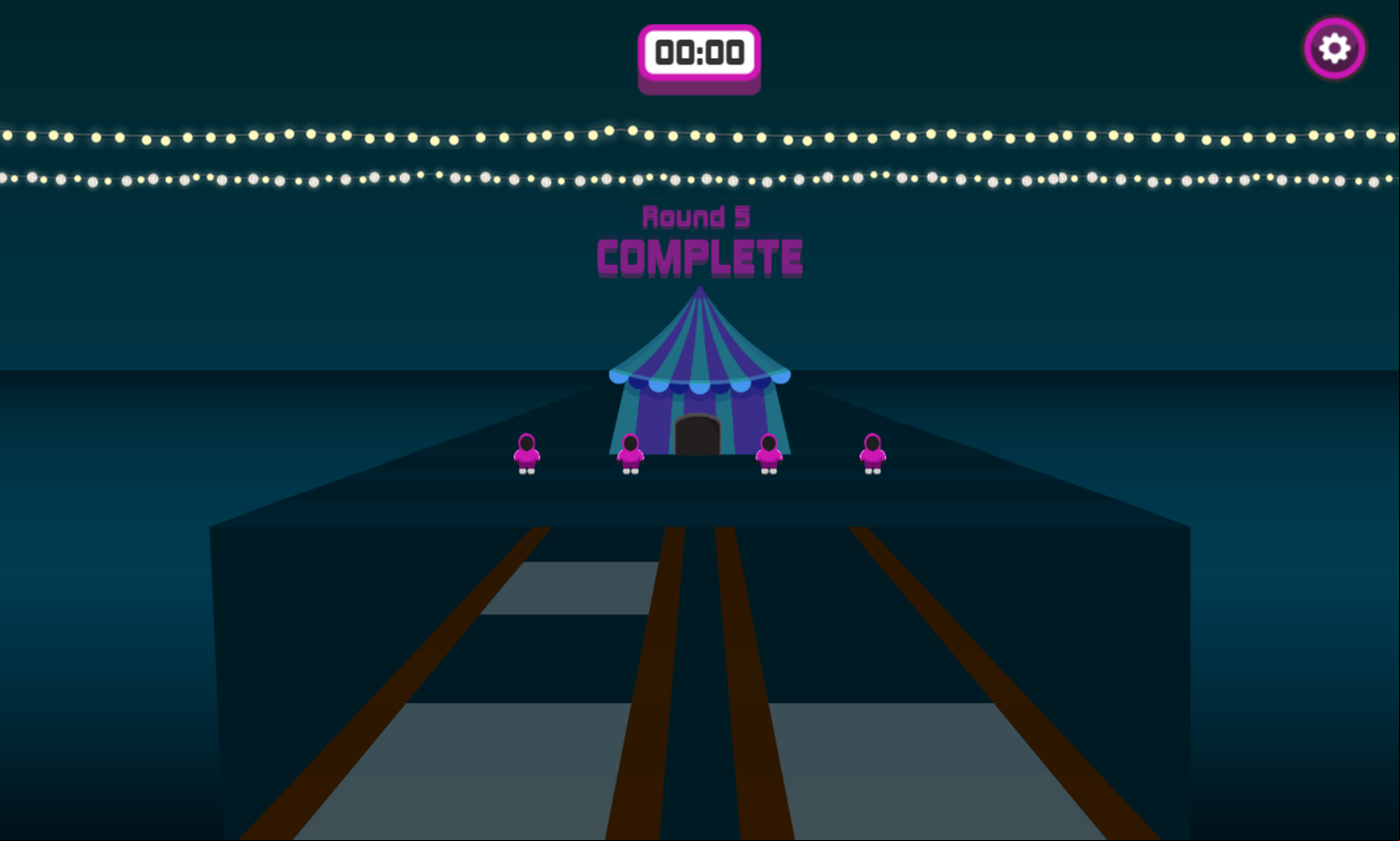 Survival Game Marble Game Glass Bridge Complete Screenshot.