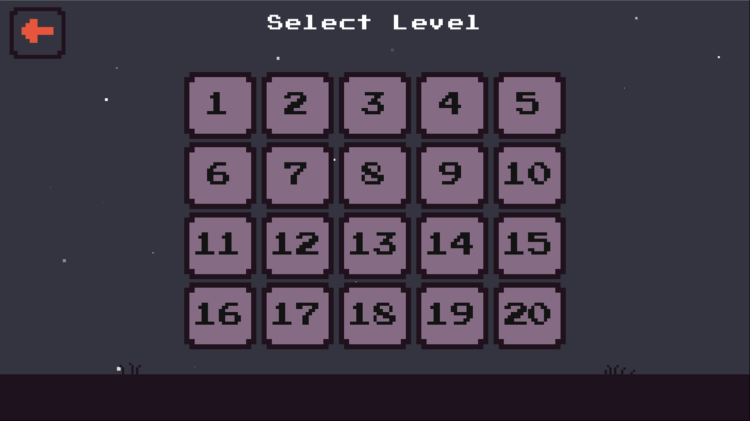 Switch Magic Game Level Select Screen Screenshot.