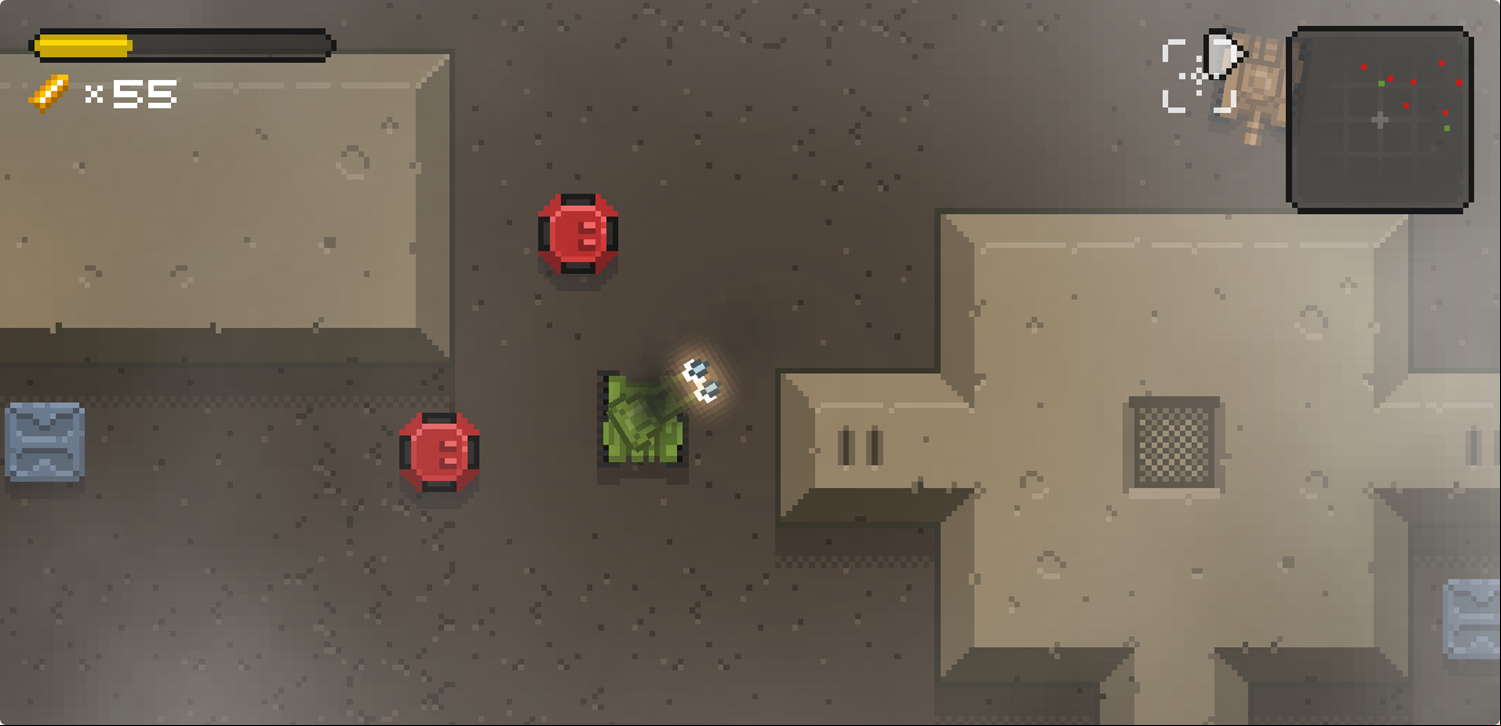 Tanks of the Galaxy Game Shooting a Tank Screenshot.