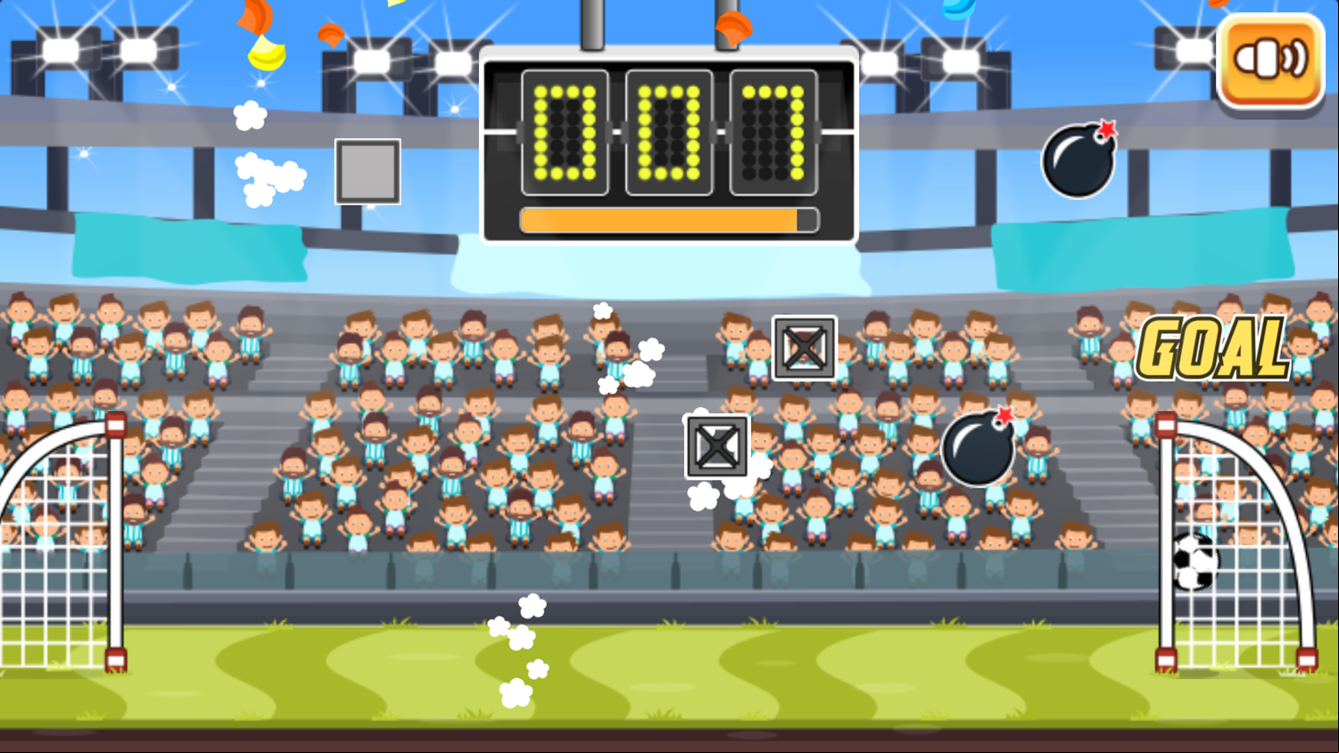 Tap Tap Goals Game Play Screenshot.