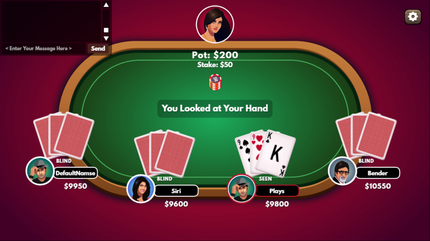 Teen Patti Game Call Screenshot.