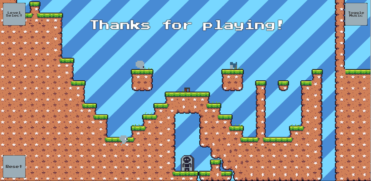 There's No Problem Game Beat Screen Screenshot.