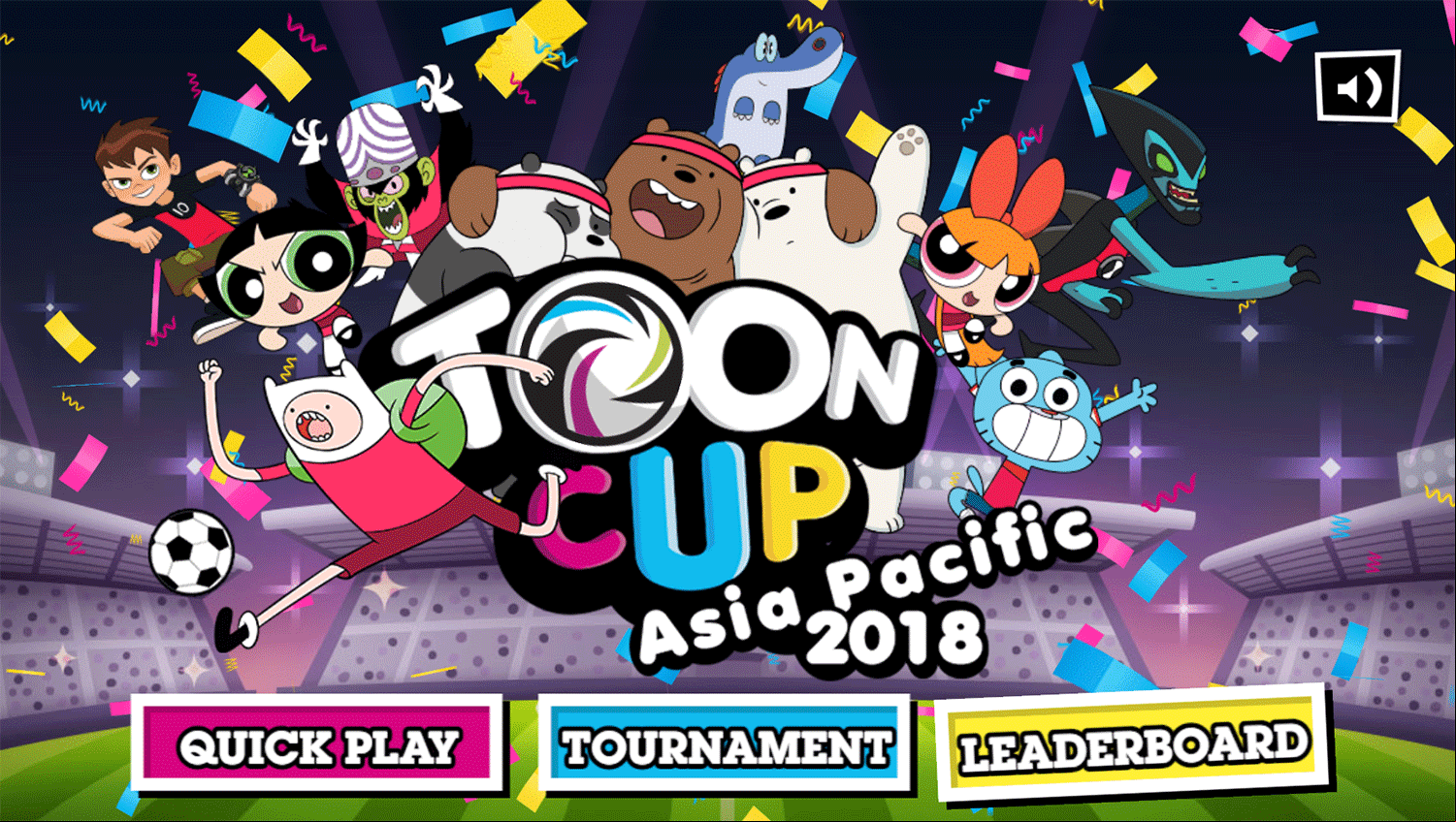 Toon Cup 2018 Welcome Screen Screenshot.