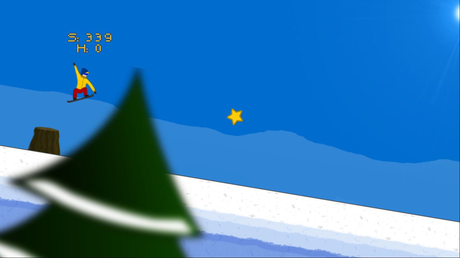 Treze SNWboard Game Play Screenshot.