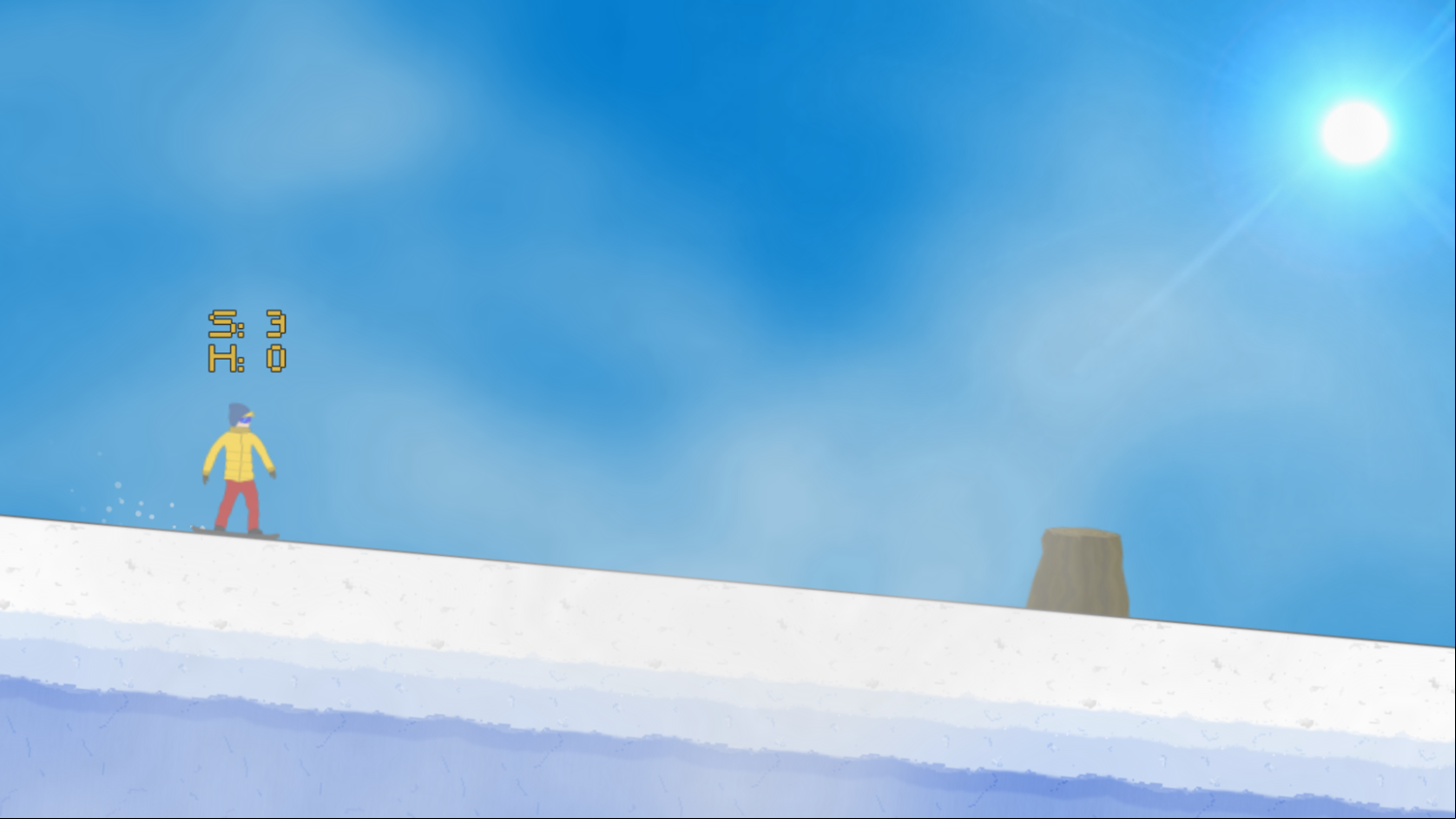 Treze SNWboard Game Start Screenshot.