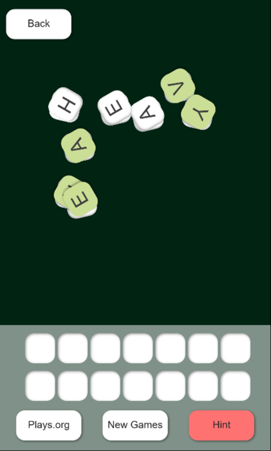 Unscramble Extreme Words Puzzle Game Level Complete Screenshot.