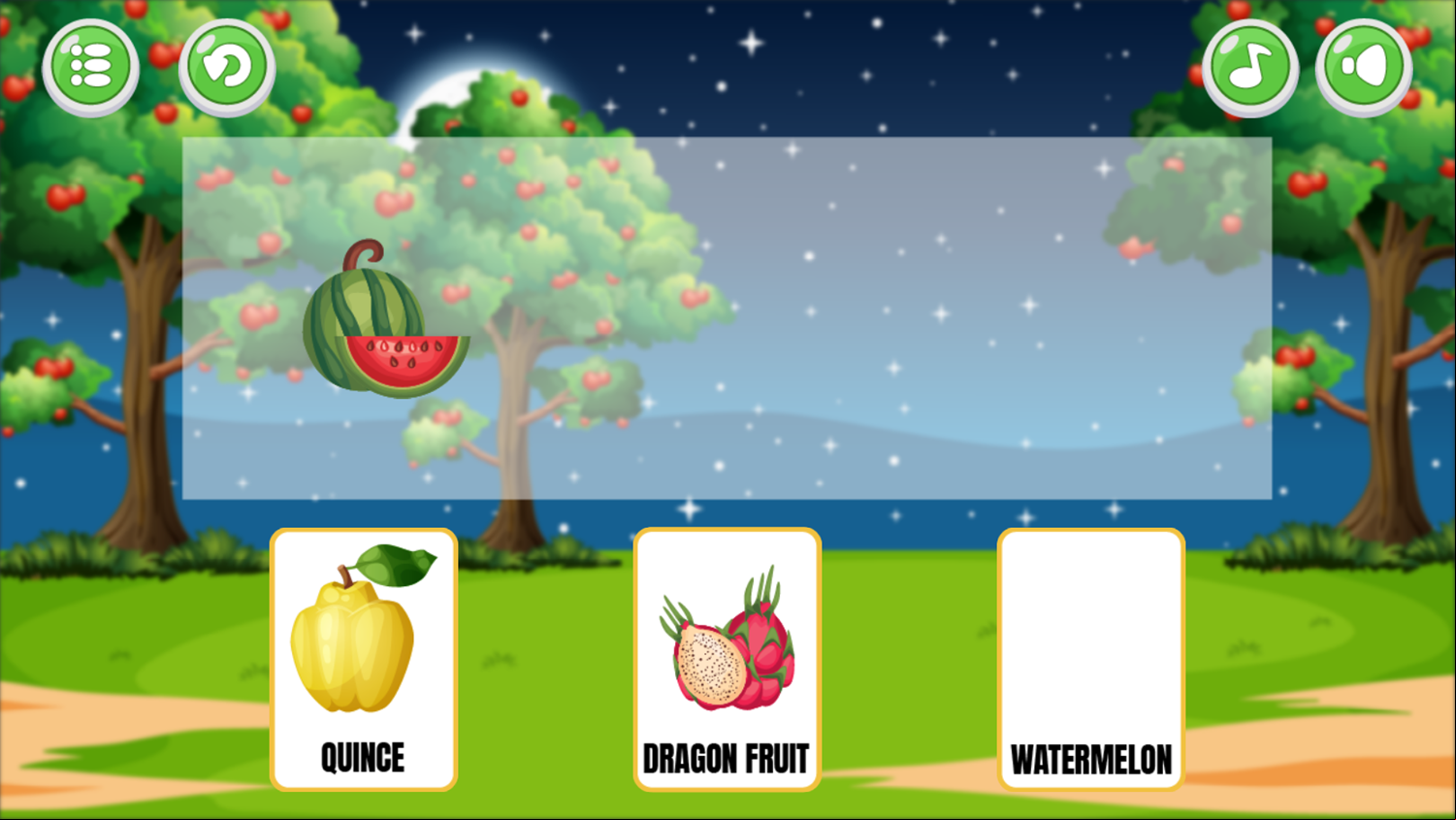 Vegetal Game Level Play Screenshot.