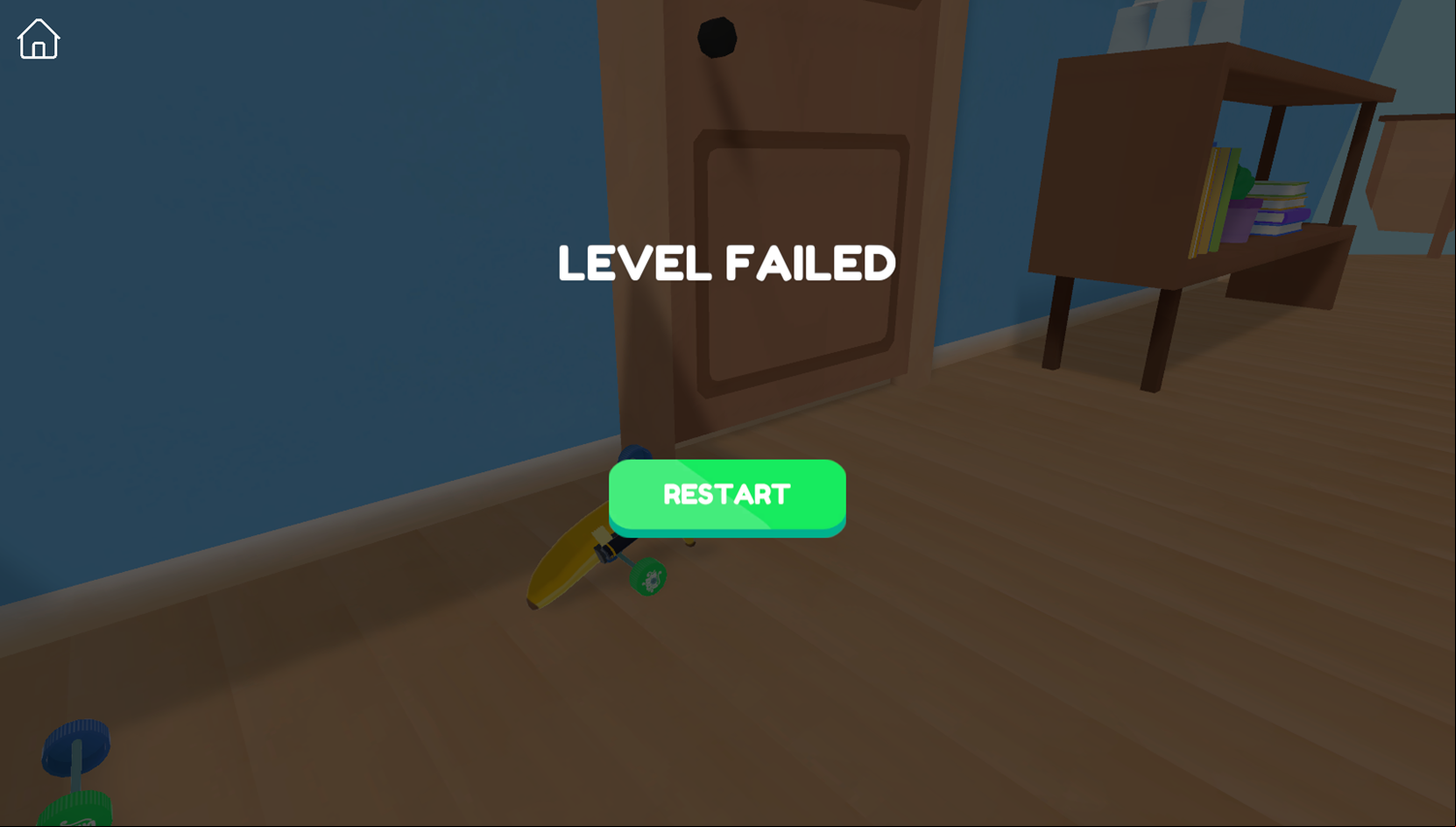 Vehicle Factory Game Level Failed Screenshot.