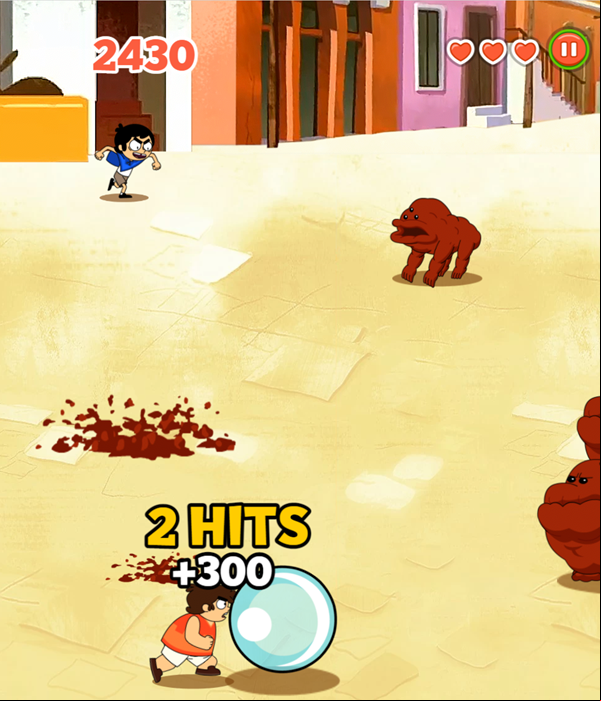 Victor and Valentino Monster Kicks Game Jawbreaker Upgrade Screenshot.