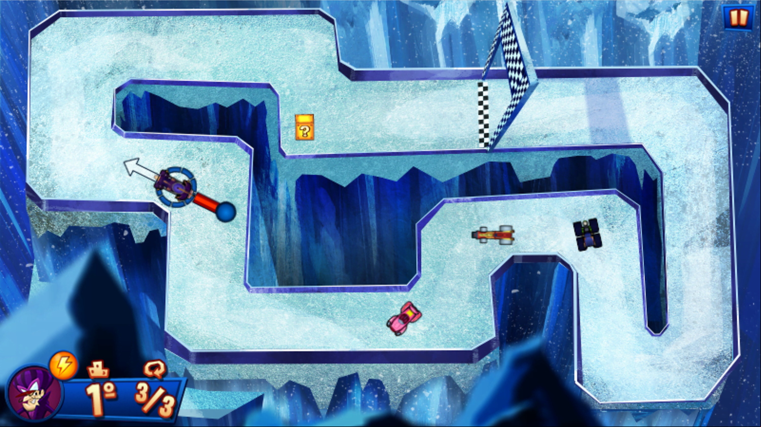 Wacky Races SlingRaces Game.