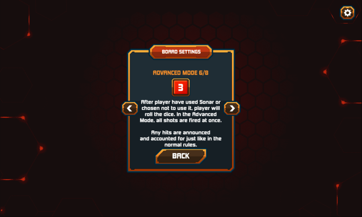 Warship Royale Game Advanced Mode Firing Shots Info Screen Screenshot.