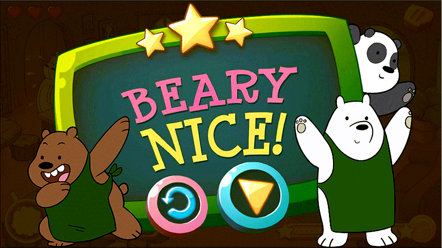 We Bare Bears Chocolate Artist Result Screenshot.