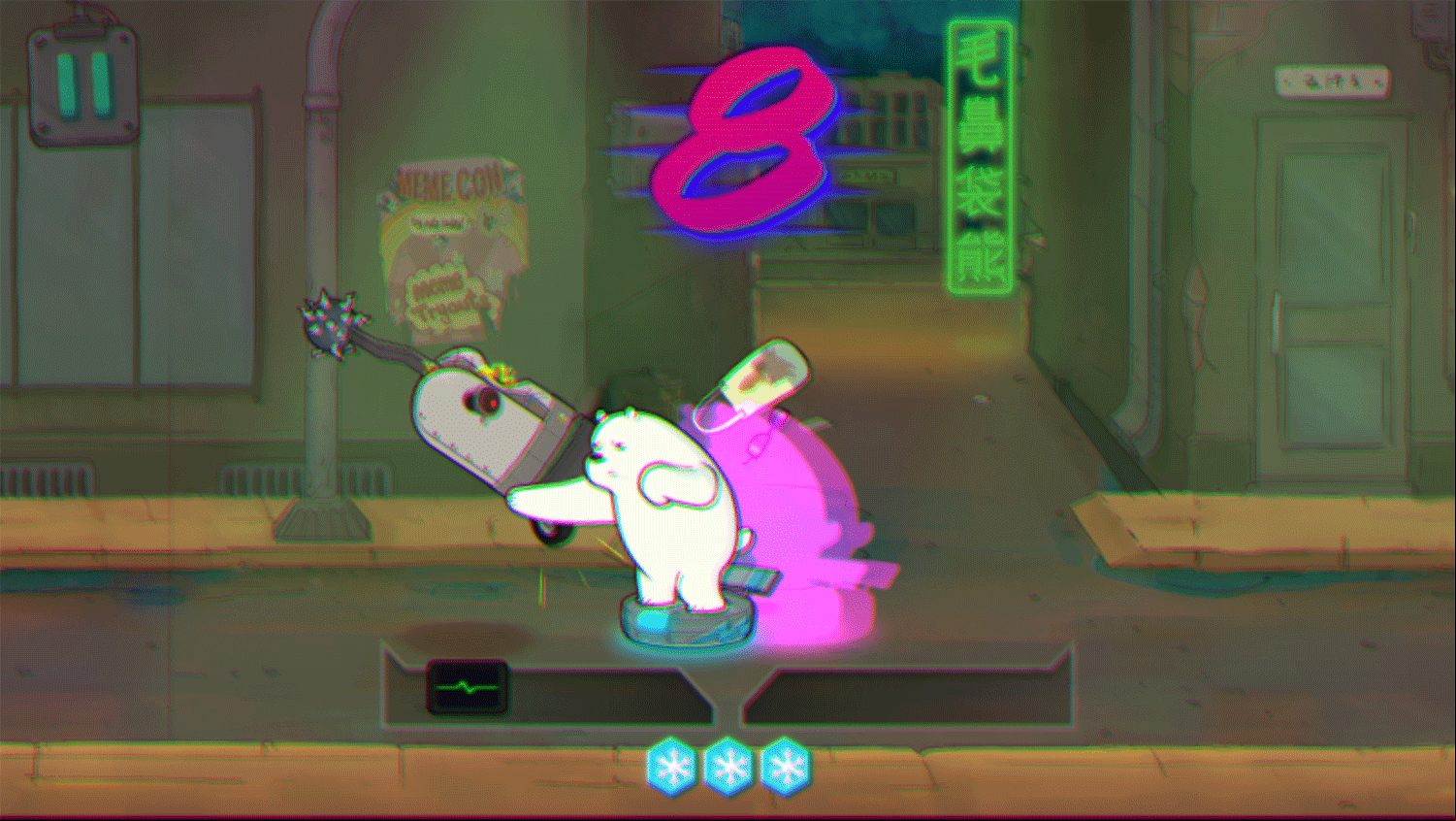 We Bare Bears Polar Force Game Screenshot.