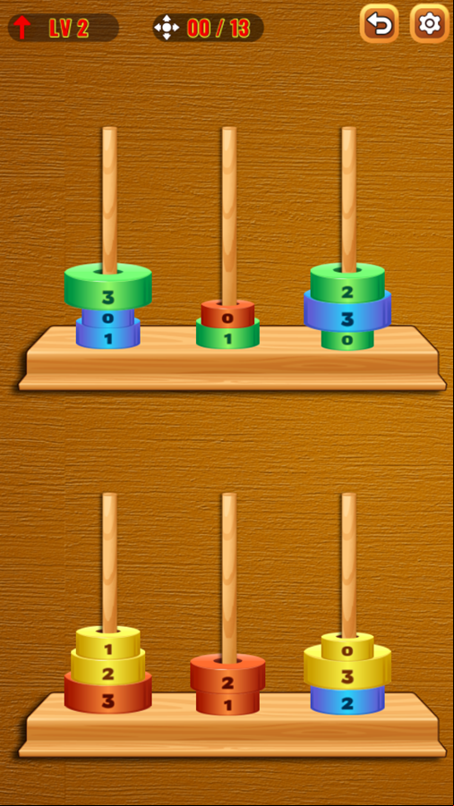 Zen Hanoi Game Next Level Screenshot.