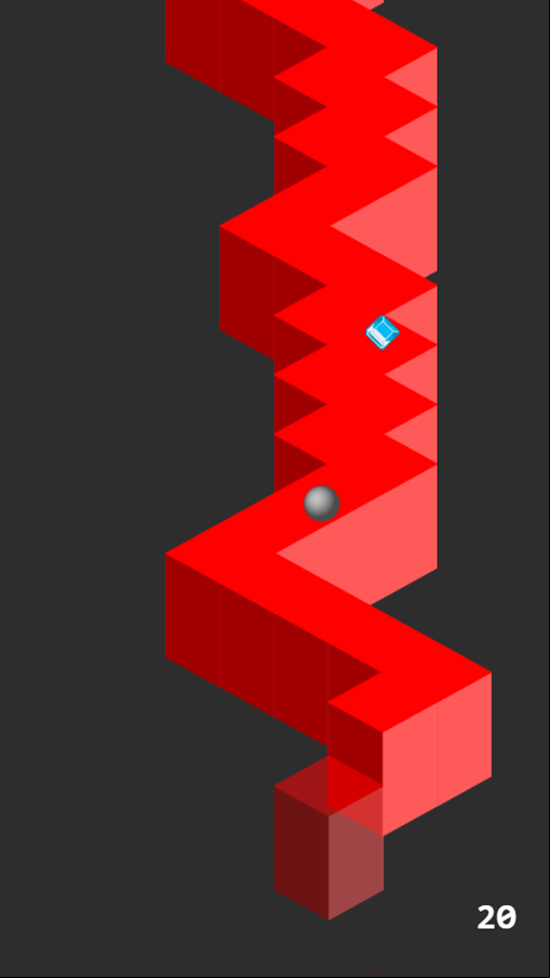Zig Zag Game Play Screenshot.