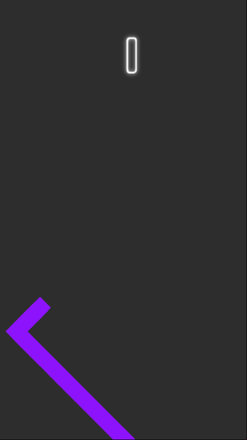 Zig Zag Switch Game Welcome Screen Screenshot.